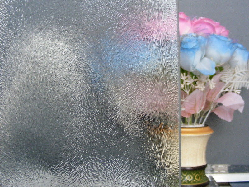 Vidro transparente com padrão 220-2800 mm usado para decoração de janelas