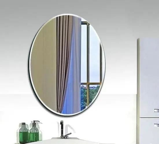 Espelho Vidro Decorativo Segurança do Banheiro Flutuação Limpa Ao Rodear Espelho Ntique