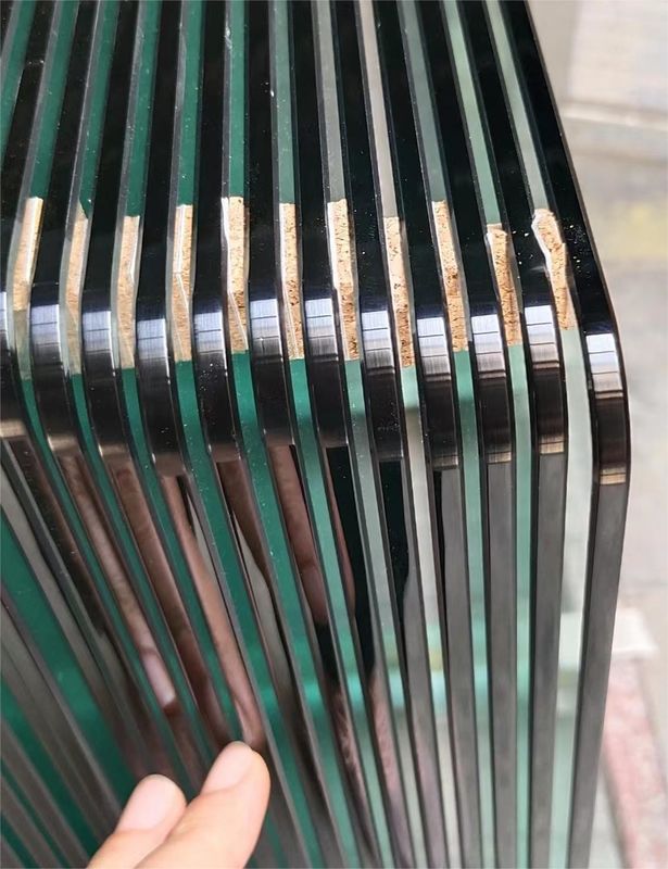 Resistência à carga do vento de segurança personalizada Vidro temperado para portas / janelas / parede de cortina / móveis