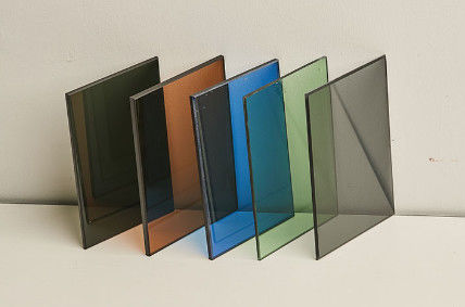 Processamento plano de vidro tintado com cores verde escuro/cinza escuro/azul Ford/bronce, etc.