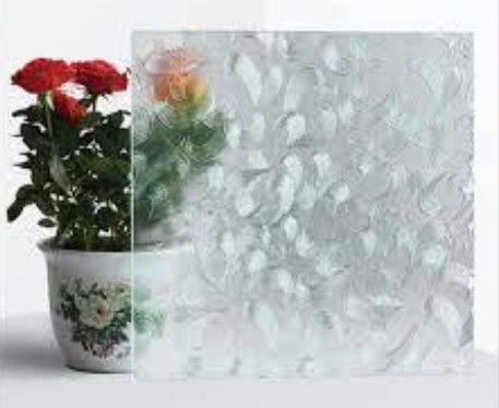 Boa estabilidade química Vidro com padrão plano usado para decoração e divisória de interiores