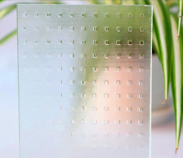 Boa estabilidade química Vidro com padrão plano usado para decoração e divisória de interiores
