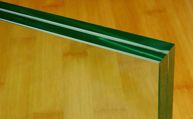 PVB Vidro laminado temperado plano com cores verde/cinzento/bronce