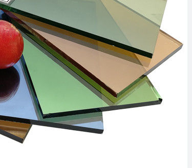 Construção de vidro flutuante refletor com cores azul/verde/bronzado/amarelo