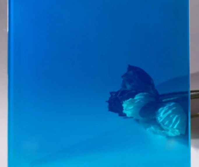 Vidro refletor flutuante de cor de ferro muito claro, temperado