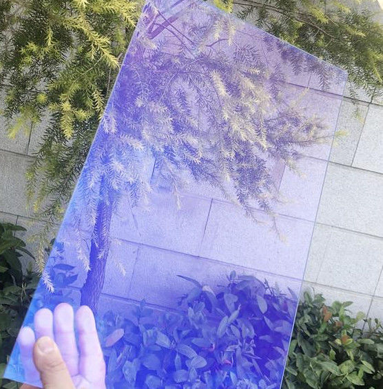 Vidro refletor de baixo teor de ferro/claro/tamanho personalizado de cor/tintura azul escuro/verde/bronce