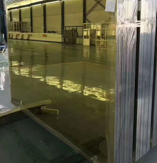 Temperamento de vidro refletor de cor flutuante transparente para decoração e construção