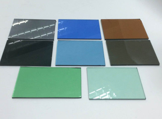 Vidro flutuante colorido rectangular personalizado para construção