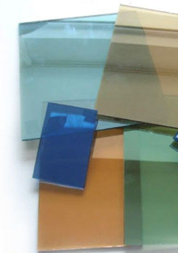 Vidro flutuante colorido rectangular personalizado para construção