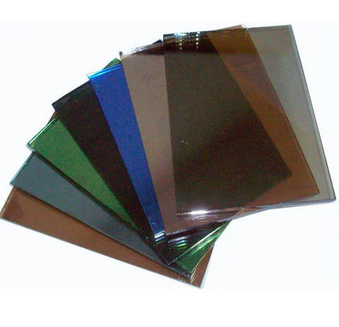 Vidro flutuante colorido rectangular personalizado para construção