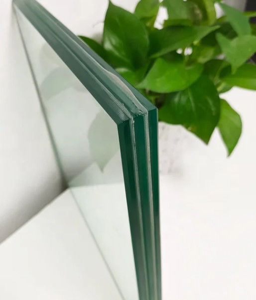 Gráfico 6.38mm~40.28mm PVB Vidro laminado temperado Dimensão personalizada Espessura