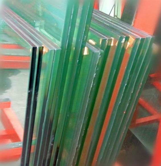 Gráfico 6.38mm~40.28mm PVB Vidro laminado temperado Dimensão personalizada Espessura
