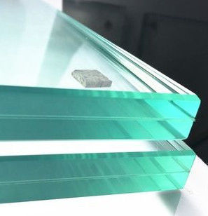 Vidro transparente temperado sobre vidro laminado 6.38/10.38/16/12 /13.52 mm Borda polida de ferro baixo