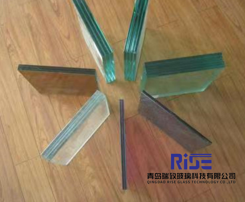 Vidro de segurança laminado temperado 6.38-12.38mm com superfície gravada com ácido congelado