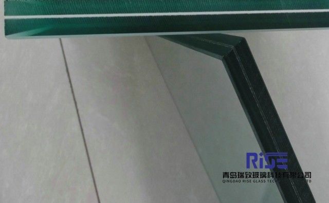 Vidro de segurança laminado temperado 6.38-12.38mm com superfície gravada com ácido congelado