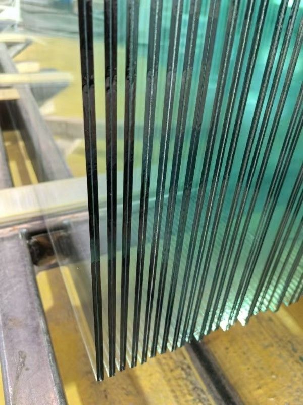 6.38/8.38/10.38/12.38 mm Borda polida vidro laminado de segurança transparente ou colorido