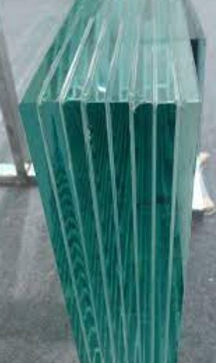 6.38-12.38 PVB Vidro laminado temperado transparente, plano ou curvo, endurecido